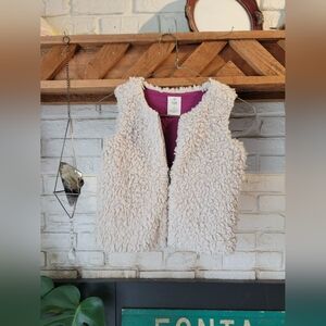 Tucker And Tate Fur Zip Up Vest Size 6x